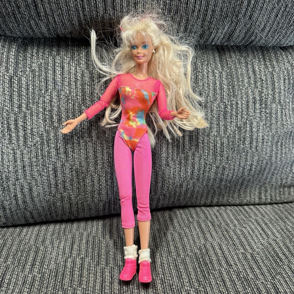Vintage 1993 Mattel Gymnastics Gymnast‎ Barbie Doll Outfit Shoes